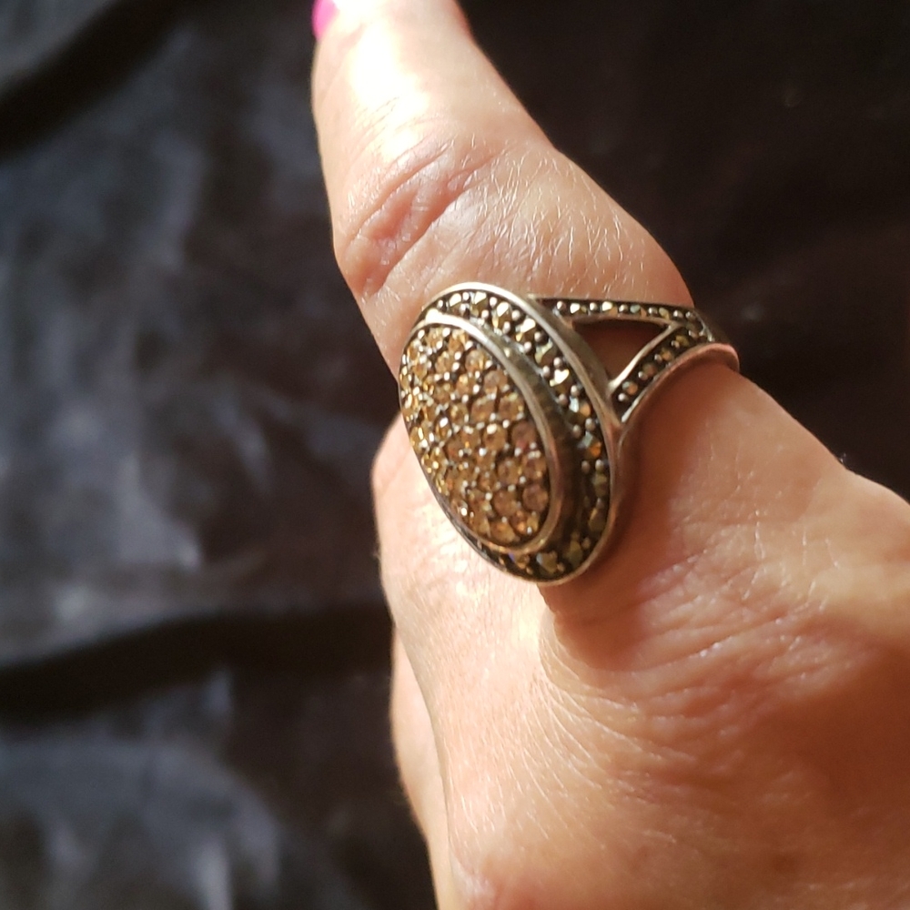 Sterling Silver Gemstone Statement Ring - image 8